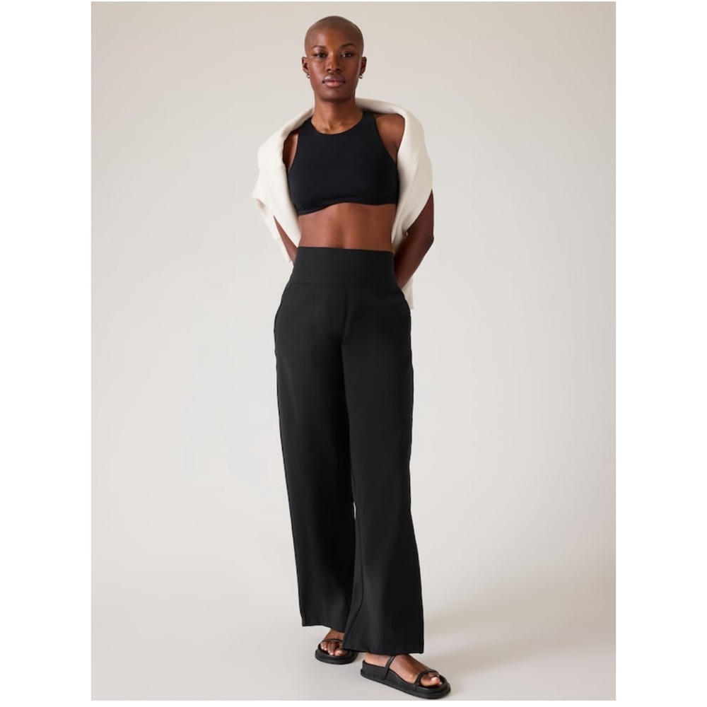 NWT Athleta Venice Wide Leg || Black - Picture 4 of 8